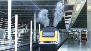 EMT 43064 departs St Pancrass with mega clag [upl. by Anekahs704]