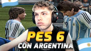 INTENTANDO GANAR EL MUNDIAL CON ARGENTINA EN EL PES 6 ORIGINAL  PARTE 1 [upl. by Braynard953]