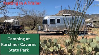 Camping at Karchner Caverns  Solo Airstream Female Traveler  Airstream 22FB Sport [upl. by Maroj696]