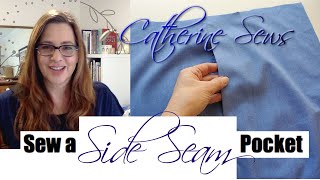 How to Sew a Side Seam Pocket [upl. by Kerrison]