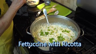 Italian Grandma Makes Fettuccine with Ricotta [upl. by Phira]