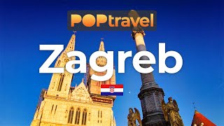 ZAGREB Croatia 🇭🇷 Evening Tour with Map [upl. by Pompei]