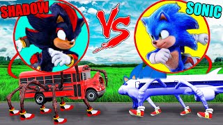 SONIC PLANE EATER VS SHADOW BUS EATER EN LA VIDA REAL😱 ¿QUIÉN GANA [upl. by Karlin]