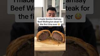 Cooking Gordon Ramsay Beef Wellington steak for the first time ever easy diy beef wellington [upl. by Ahsillek585]