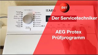 AEG Protex Waschmaschine Prüfprogramm und Fehlerspeicher [upl. by Margi]