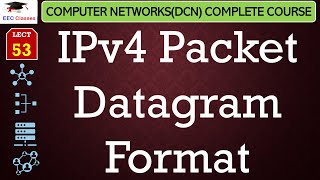 L53 IPv4 Packet Datagram Format  Data Communication and Networking Lectures in Hindi [upl. by Nuzzi]