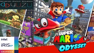 Yuzu Emulator  Intel® Iris® Xe Graphics  Super Mario Odyssey [upl. by Robbert459]