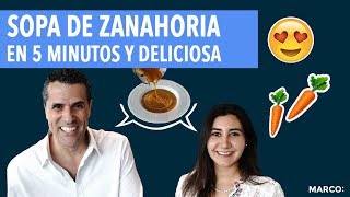 Sopa de zanahoria en 5 minutos y deliciosa [upl. by Ehav]