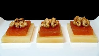 Queso membrillo y nueces Recetas de postres [upl. by Khosrow]