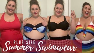 MASSIVE PLUS SIZE SWIMSUIT HAUL [upl. by Leffert]