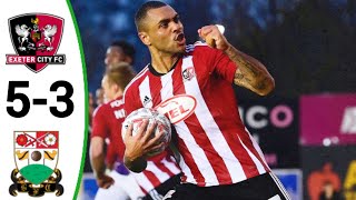 Exeter City vs Barnet 53 Josh Magennis Goal All Goals and Extended Highlights [upl. by Lyrehs]