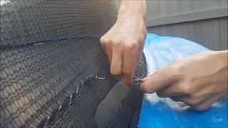 How to repair a trampoline safety net [upl. by Naus296]