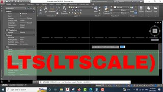 AutoCAD Tutorial  Linetype scale LTS LTSCALE command 😗 [upl. by Doelling639]