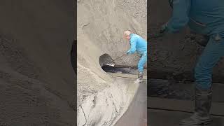 Sand unloading process on barge conveyor belt [upl. by Weil]