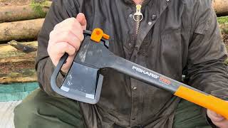 Fiskars x10 axe review [upl. by Silin]