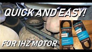 Toyota 1HZ Belt change Alternator AC and Serpentine [upl. by Nerissa]