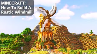 Minecraft How To Build A Large Windmill [upl. by Anauqal]