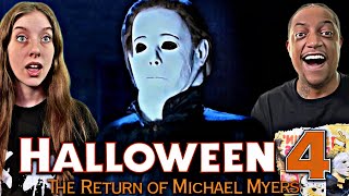 HALLOWEEN 4 THE RETURN OF MICHAEL MYERS  MOVIE REACTION  MY FIRST TIME WATCHING  HES BACK🎃😱🤯 [upl. by Roselyn]