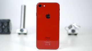 iPhone 8 Product RED unboxing [upl. by Dnomsad284]