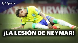 LA DURA LESIÓN DE NEYMAR EN LA DERROTA DE BRASIL ANTE URUGUAY 🔥 Eliminatorias Sudamericanas [upl. by Suriaj]