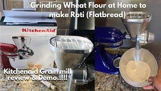 Making flour with the Lehmans Grain Mill [upl. by Jilleen]