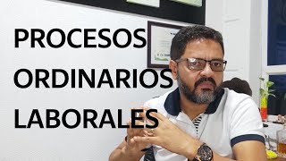 LOS PROCESOS ORDINARIOS LABORALES [upl. by Cornall]