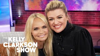 Kristin Chenoweth And Kelly Clarkson Can’t Stop Breaking Into Song During Their Interview [upl. by Cherin258]