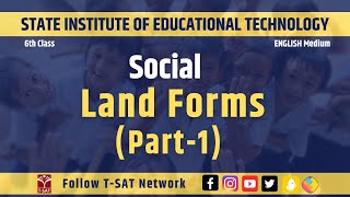 SIET 6th Class  Social  Land Forms  1  TSAT [upl. by Wallis]