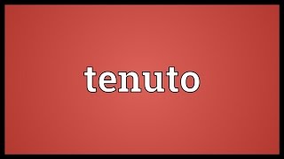 Tenuto Meaning [upl. by Brew]