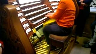 Toccata and Fugue in D minor JS Bach  Amazing Live Play  Passau Domorgel [upl. by Nessy]