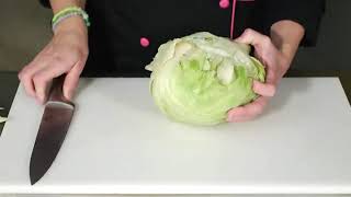 How to Cut Iceberg Lettuce for a Salad [upl. by Coleen]