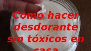 Cómo hacer un desodorante natural y casero con pocos ingredientes [upl. by Tarttan]