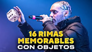 16 RIMAS MEMORABLES DEL FREESTYLE CON OBJETOS [upl. by Bobine]