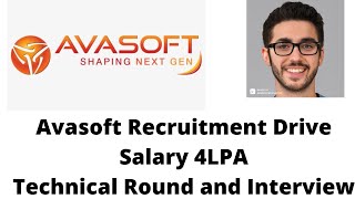 Avasoft Recruitment 4LPA Package Test Interview [upl. by Berkly946]