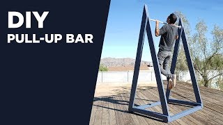 Building an Outdoor PullUp Bar  DIY ChinUp Bar [upl. by Natty]