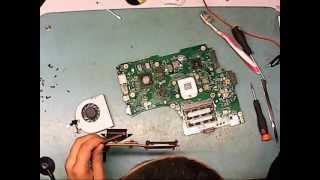 Разборка и чистка Disassembly and Cleaning Toshiba L650 [upl. by Zea556]