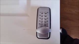 How to fit a simple keypad lock [upl. by Streetman]