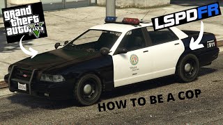 How to be a cop on gta Vstory modeno need for LSPDFR [upl. by Anrehs190]