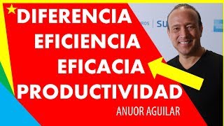 Diferencia entre EFICIENCIA EFICACIA Y PRODUCTIVIDAD 😍  DESARROLLO  EMPRENDER [upl. by Beltran]