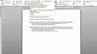 Editing Citations and Bibliographies in Word using Mendeley [upl. by Matty704]