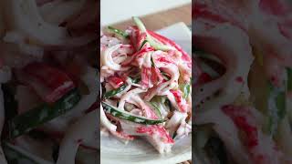 Easy Japanese Kani Salad Crab Salad for Your Next Party [upl. by Kalam487]