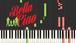 Bella Ciao  Italian Folk Song Piano Tutorial Synthesia [upl. by Natal]