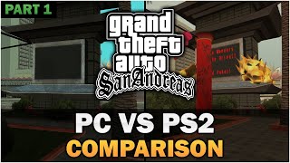 GTA SA  PS2 VS PC Part 1 Text video [upl. by Aniled337]