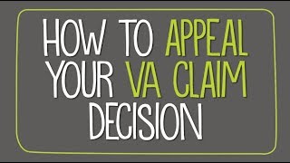 How to appeal your VA claim decision [upl. by Yemrej634]