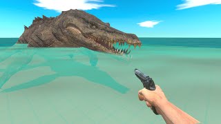 Challenge to Hunt A Mutant Mosasaurus  Animal Revolt Battle Simulator [upl. by Idelle283]