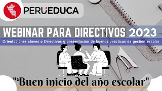 ⏺Capacitación para Directivos PeruEduca [upl. by Howzell239]