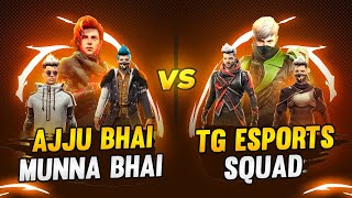 AjjuBhai amp Munna Bhai Vs TG ESports Squad  Total Gaming  Free Fire Telugu  MBG ARMY 4Vs4 mbg [upl. by Audry]