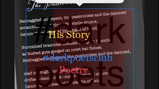 His Story  Poetry  the Passionless and the Damned [upl. by Inajar]