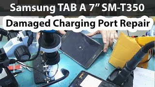 SMT350 Tab A 7quot No Power  Charging connector replacement [upl. by Ennasil]