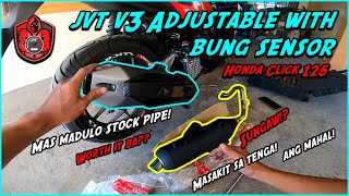 Honda Click JVT v3 pipe Performance test [upl. by Ailisec]